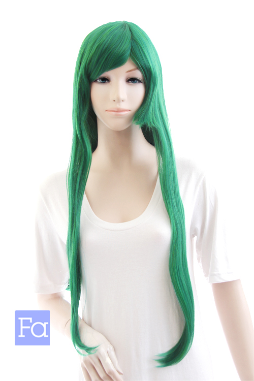 【ペリドットグリーン】ロングストレート lo-nmigg12