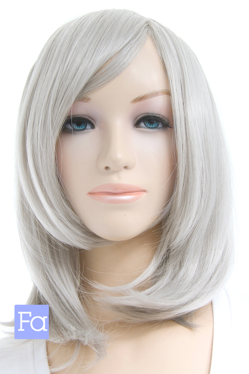 シルバー　ウィッグ Amazon.co.jp: CaseEden コスプレ ウィッグ さらさら セミロング