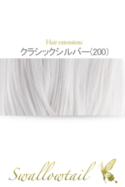 【クラシックシルバー】毛束 ex-200