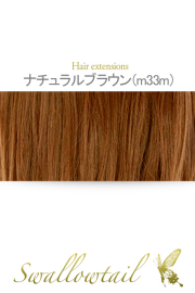 【ナチュラルブラウン】毛束 ex-m33m