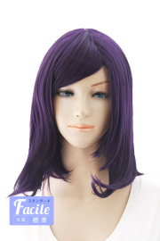 M様　ウィッグオーダー② 069【サックスブルー】[コスプレ ウィッグ]ショートボブ改【高温耐熱