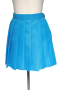 プリーツスカート/ブルー 青 S～LL /アパレル 4000-4-bl