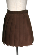 プリーツスカート/ブラウン 茶色 S～LL /アパレル 4000-4-bw