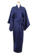 着物(帯付き)/ネイビー 紺 フリーサイズ/アパレル 4000-5-nv