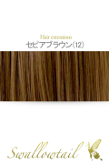 【セピアブラウン】毛束 ex-12