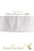 【クラシックシルバー】毛束 ex-200
