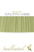 【スプリンググリーン】毛束 ex-t0532