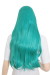 【ファンシーグリーン】ロングストレートウィッグ