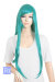 【ファンシーグリーン】ロングストレートウィッグ