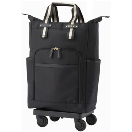 ◆未使用品◆ スワニー D-630 ポルド イス付 L21 ブラック×ブラック色 D-630 ポルド (L21) ブラック×ブラック <T2キャスター・4輪ストッパー