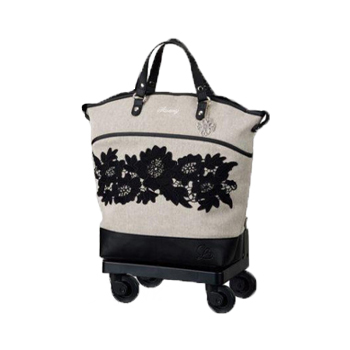 D-644 近沢レース店フローレンス (M18) グレーXブラック <T2