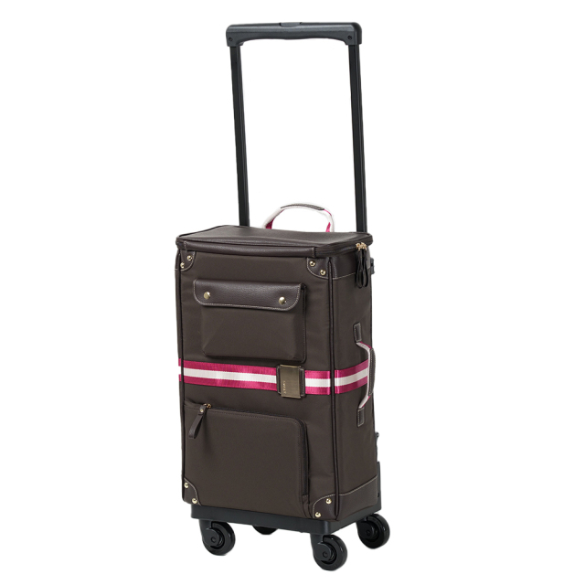 D-575 バニティートラベル   L21 ブラウン <4輪ストッパー>