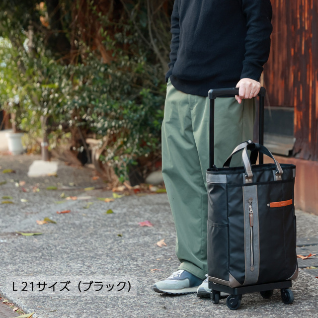 D-650 SWANY×MOUSTACHE(L21)ネイビー＜T2キャスター・4輪