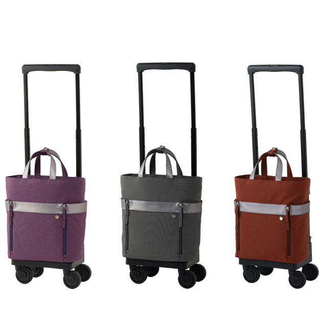 D-671 KANTOU(間道) M18 灰 / 浅紫 / 紅絹 <T2キャスター・4輪