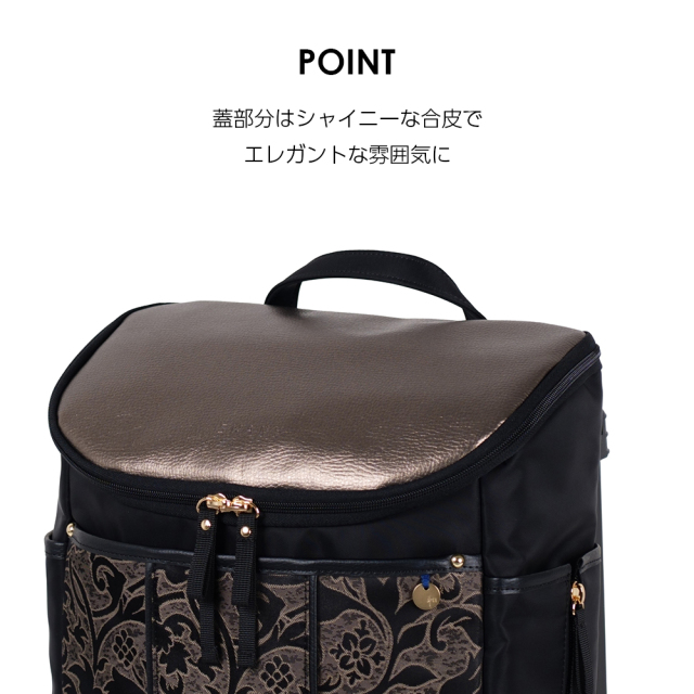 スワニー キャリーバッグ D-694 KIRYU M18 / TS18 ネイビー / ゴールド <4輪ストッパー・T2キャスター付>