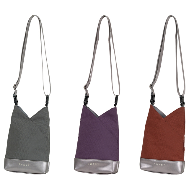 A-704 KANTOU 2way Shoulder S 灰 / 浅紫 / 紅絹