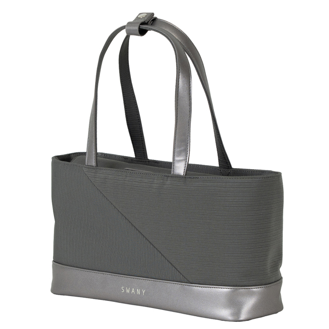 A-705 KANTOU Square tote M 灰 / 浅紫 / 紅絹