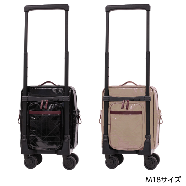 倖田來未 キャリーバッグ D-711 フランダ M18 / TS18 ブラック / ベージュ <4輪ストッパー・T2