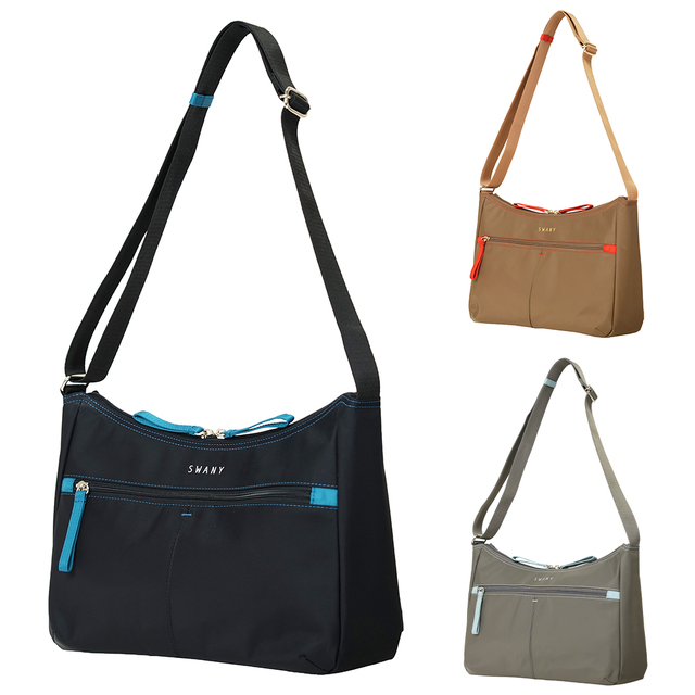 A-714 グイ ショルダーバッグ M ブラック / ベージュ / グレー