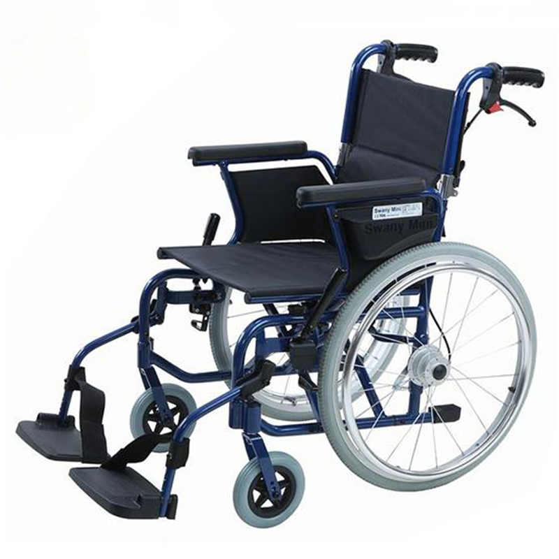 【2025年最新】大人気ブランドの人気アイテム  スワニー・ミニ 【USED販売】SWANYit(スワニーイット) 車いす ブルー 車椅子