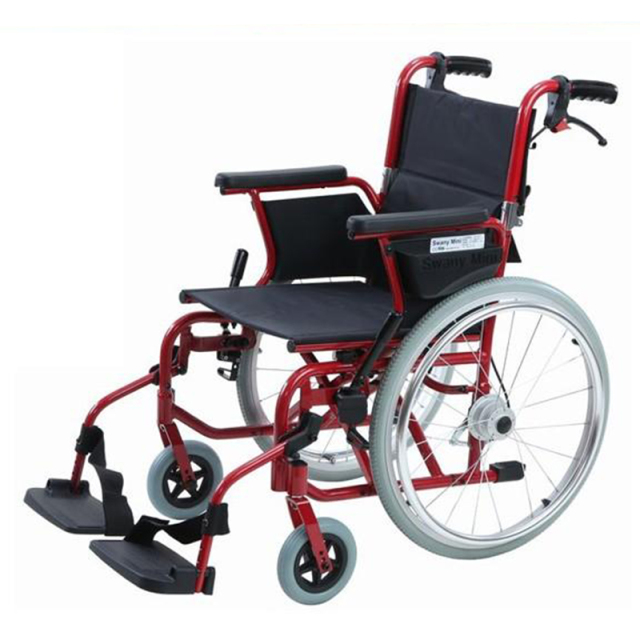 【USED販売】スワニー・ミニ レッド 車いす　SWANY it