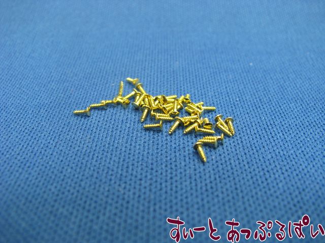 【クリックポスト可】ドールハウス用パーツ　超極小3mmネジ　約100本入り　CLA05558