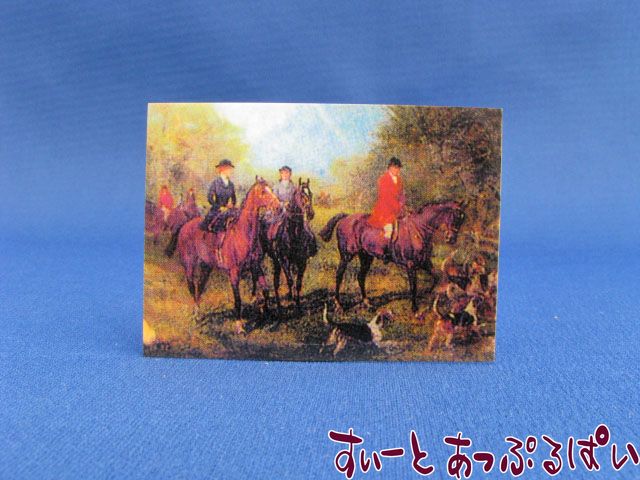 【クリックポスト可】絵画　貴族の乗馬　NY23031