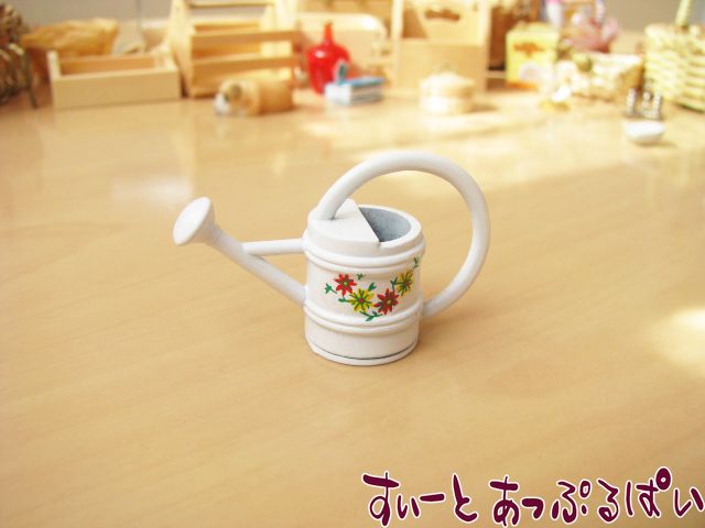 【クリックポスト可】白いお花のジョウロ　NY30006　IM65374