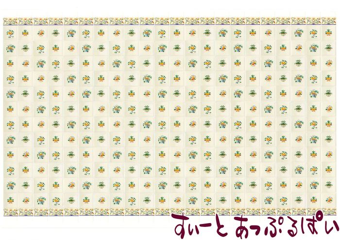 【クリックポスト可】【スペイン製】　ドールハウス用タイルシート　デルフト　 292x178mm　WM34438