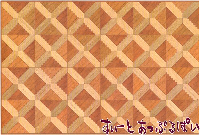 【クリックポスト可】【スペイン製】　ドールハウス用フローリングシート　 280 x182mm　WM34604