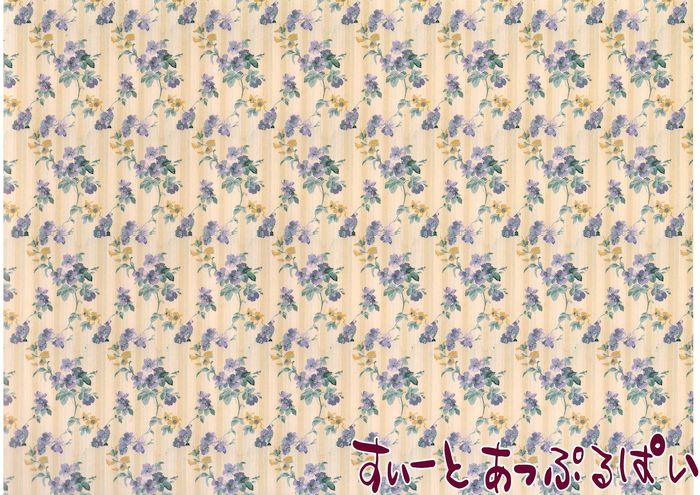 【クリックポスト可】【1/12サイズ】【スペイン製】　ドールハウス用壁紙  WM35568