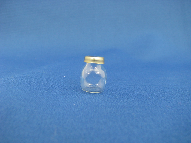 【クリックポスト可】ガラスの保存瓶　メタルキャップ付き　IM65564