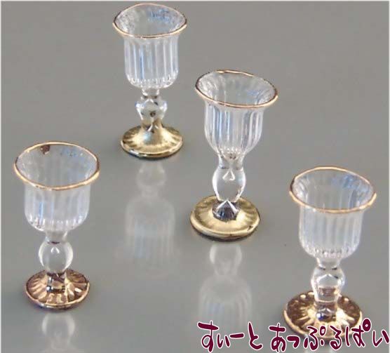 ロイターミニチュア】 ビクトリアン ワイングラスセット RP1463-5
