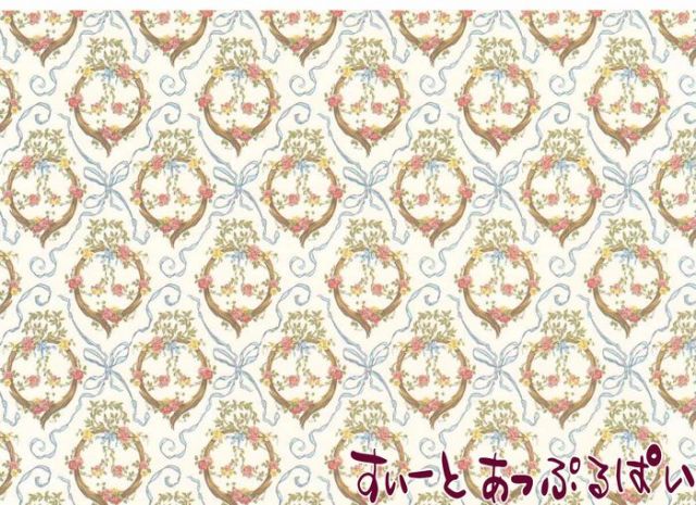 1 12 ドールハウス用壁紙 ミニチュア ドールハウスのお店 すぃーとあっぷるぱい