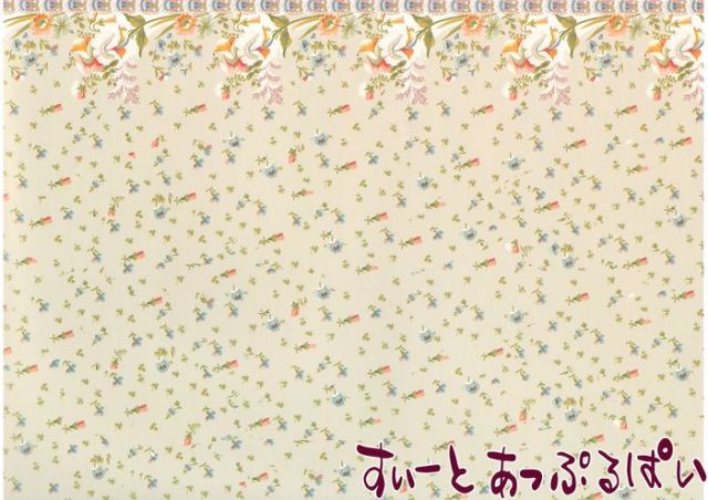 【クリックポスト可】【1/12サイズ】【スペイン製】　ドールハウス用壁紙  WM35561