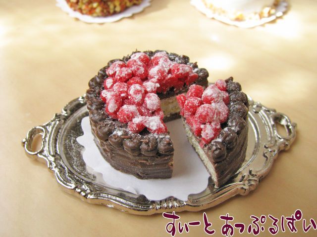 メッセージ付きバーチャルチョコ クリックポスト可]ホールケーキ