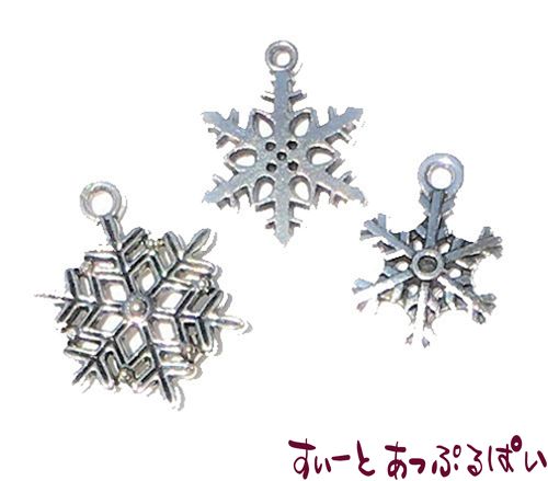 形いろいろおまかせ スノーフレークオーナメント 3個セット CLD203