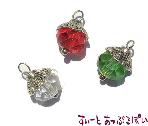 カラフル エキゾチックオーナメント 3個セット 色おまかせ CLD205