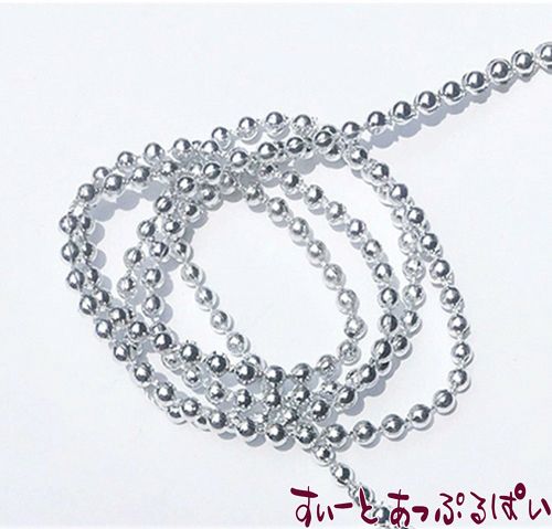 シルバー ボール ガーランド 90cm CLD222