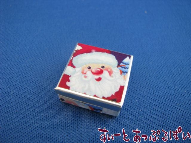 メンダコ♡クリスマス クリックポスト可】サンタの四角缶 SMSCKT1