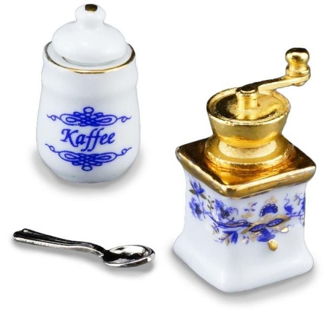 希少　アンティーク　ドールハウス　ミニチュア　コーヒーミル　白 ミニチュア コーヒーミル 手動 手挽き 1点 ドールハウス