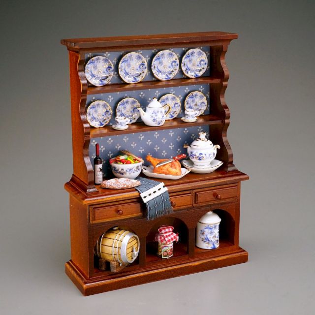 ロイターミニチュア】 キッチンビュッフェ ブルーオニオン RP1745-4