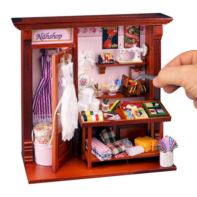 新品】ドールハウスミニチュアティーセット ハンドメイドバスケット  