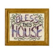 【クリックポスト可】【英国製】ミニチュア　ニードルポイント（刺繍）キット　Bless this house   JGSP04