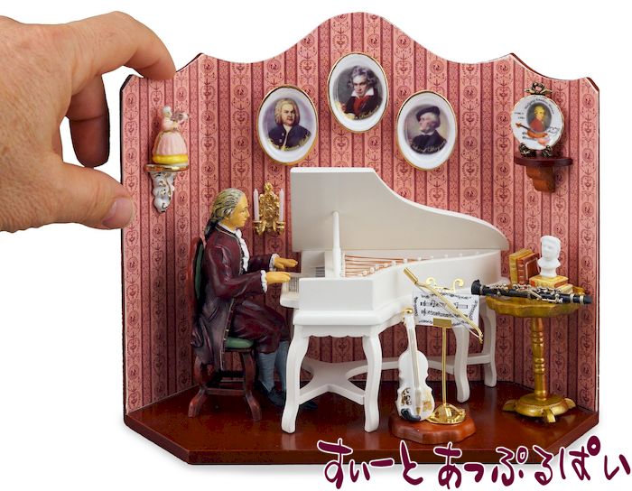 ロイターポーセリン ミュージックハウス ミニチュア ドイツ製 モーツァルト