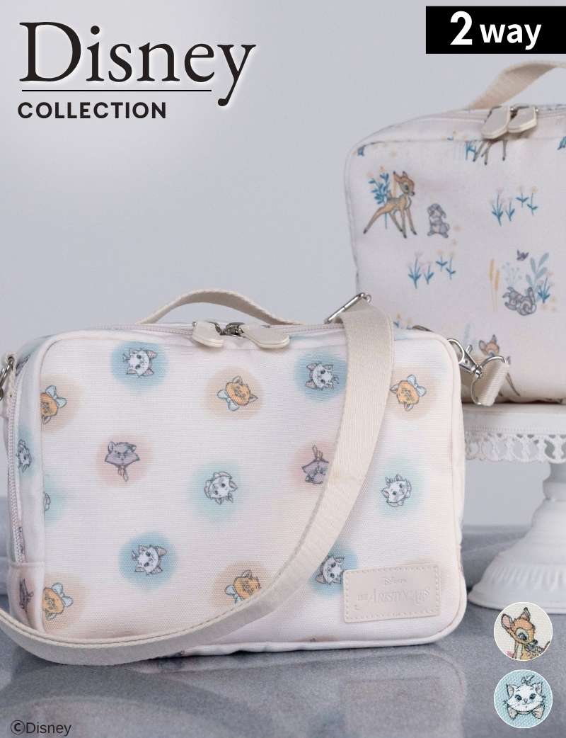 ディズニーコレクション ＜バンビ・マリー＞ おむつポーチ 大容量＆超軽量 撥水 2WAY