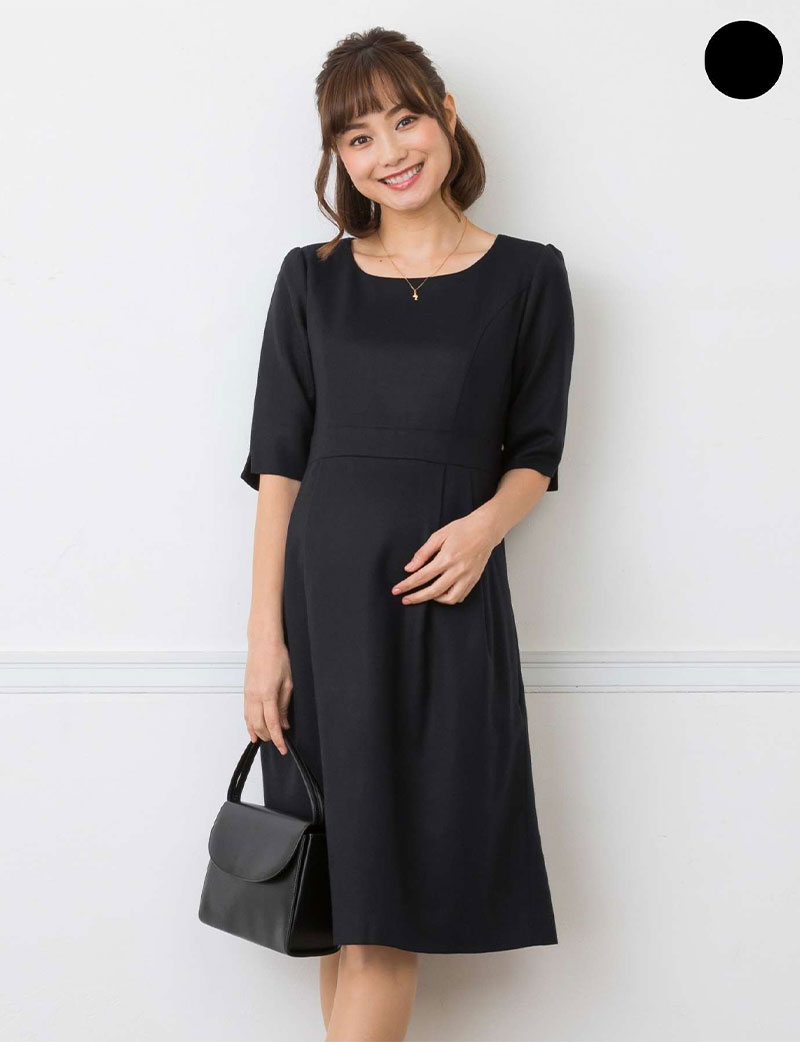 日本製 メリノウール フォーマルワンピース  マタニティ 授乳服 産後も使える【ご試着可】