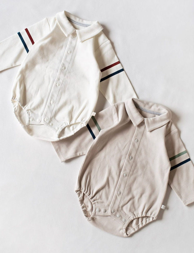 mocmof おめかしシャツボディスーツ | マタニティウェア・授乳服の