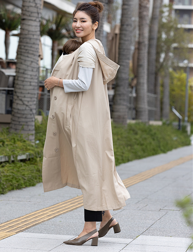 Sotto【新品】ヤマダヤ FENNEL トレンチ風ワンピース ジレ FENNELのベスト/ジレの商品一覧｜ファッション通販のYAMADAYA STORE