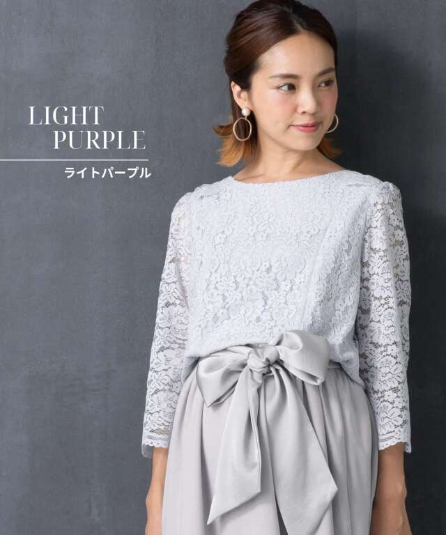 レース切替 ブラウジングワンピース 産前産後兼用 授乳服